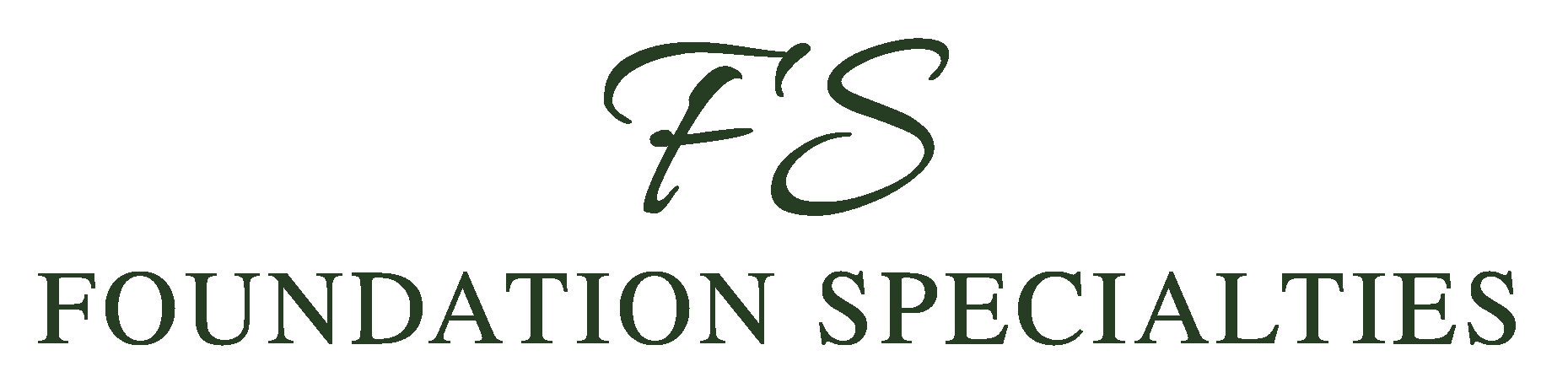 Logo belonging to Foundation Specialties providing experienced foundation contracting solutions in and around Texarkana, TX. Contact us (903)-838-6128.